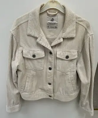 Buy Ladies Cream Corded Jacket Size Small • 9.99£