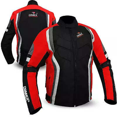 Buy Mens Motorcycle Waterproof Cordura Textile Jacket Motorbike CE Armours  • 39.99£
