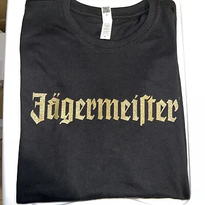 Buy Jagermeister Black T Shirt. Mens Xtra Large.  60/40 Cotton Poly • 14.17£