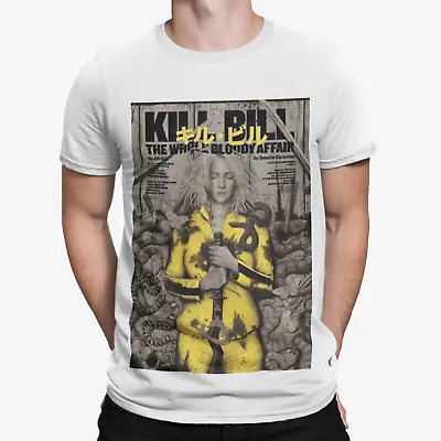 Buy Japanese Kill Bill Poster T-Shirt - Retro Movie Film TV Cobra Kai Cool Tarantino • 8.39£