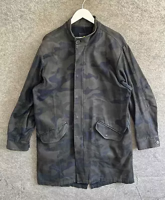 Buy Pretty Green Jacket Mens XL Green Deansgate Camo Fishtail Parka Coat Mod Oasis • 79.99£