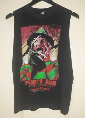 Buy 1991 Vintage Freddys Dead Kreuger A Nightmare On Elm Street Jason Horror Tshirt • 180.42£