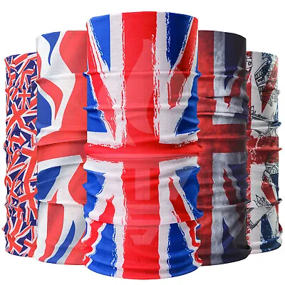 Buy Union Jack UK Flag Biker Balaclava Neck Tube Warmer Snood Mask Bandana Scarf MOD • 4.69£