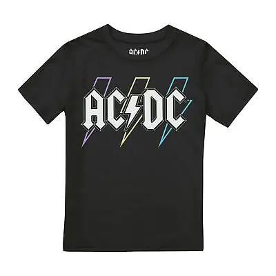 Buy AC/DC Boys T-shirt Trip Bolt Top Tee 3-13 Years Official • 9.99£
