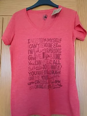 Buy Womens T-shirt Oasis Lyrics Size M • 5£