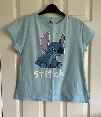 Buy Disney Women's Blue STITCH T-Shirt. Size: 10 • 4.99£