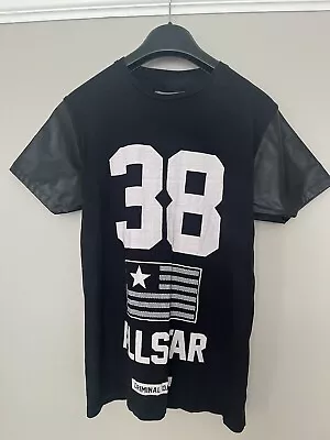 Buy Men’s Black T Shirt Size S Criminal Damage Black With White Logo • 5£