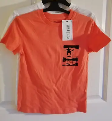 Buy M&S 2 Pack T Shirts Age 6-7     ~   *NEW TAGS*     ~      * I COMBINE POSTAGE * • 6.99£