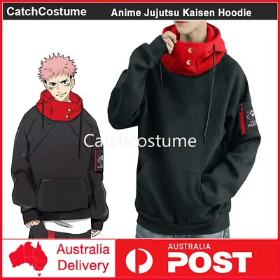 Buy Anime Jujutsu Kaisen 3D Hoodie Yuji Itadori Pullover Sweatshirt Cosplay Costume • 31.33£