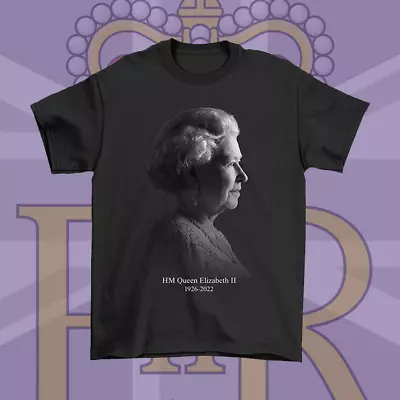 Buy QUEEN ELIZABETH In Memoriam 1926-2022  Cotton T-Shirt Mens Womens Kids • 9.04£