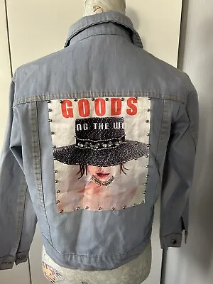 Buy Quirky Denim Jacket Size 30 - 10-12 E.H • 6.99£