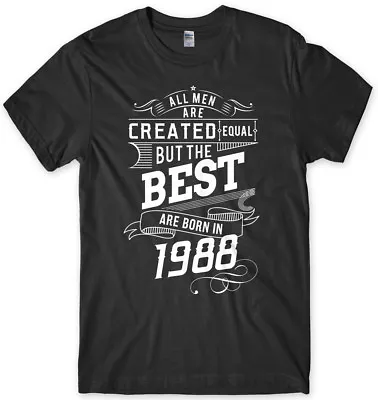 Buy The Best Are Born In 1988 Birthday Funny Mens Unisex T-Shirt • 11.99£