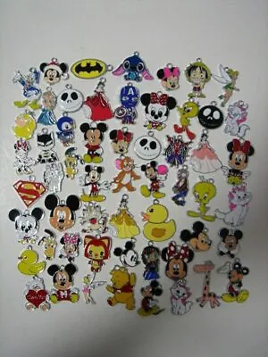 Buy LOT Mixed Mickey Mouse Cartoon DIY Metal Charms Jewelry Making Pendants Gift • 8.39£