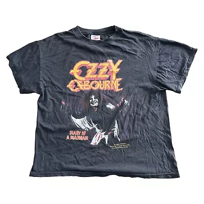 Buy Ozzy Osbourne Diary Of A Madman T-Shirt Limited Edition Reprint Black Mens Large • 89.99£