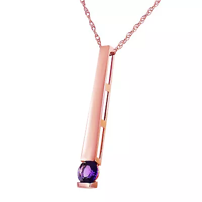 Buy 14k. Solid Gold Necklace With Natural Amethyst • 507.98£