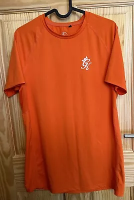 Buy Gym King X 2 - Orange & Bright Green Poly T-shirts - Size M - Vgc • 16£