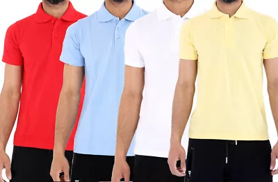 Buy Boys Girls Kids Plain Polo Tee T-Shirt School Shirts Uniform PE Top Gym Tops • 4.99£