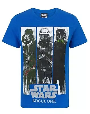 Buy Star Wars Blue Short Sleeved T-Shirt (Boys) • 10.99£