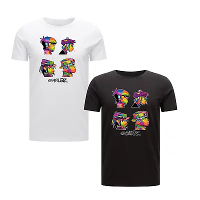 Buy Retro Rock Demon Days Gorillaz Music Album Poster Top Musician Fan T-Shirt Top • 12.49£