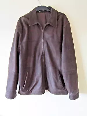 Buy M&s Marks And Spencer Large L 100% Leather Jacket Brown 41 - 43  Chest Mens Coat • 34.99£
