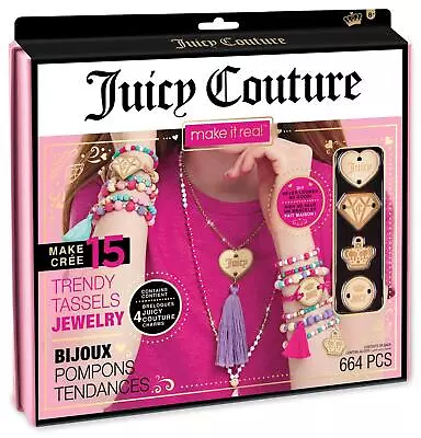 Buy Make It Real Juicy Couture Trendy Tassels Jewelry Creative Making Kit • 11.99£