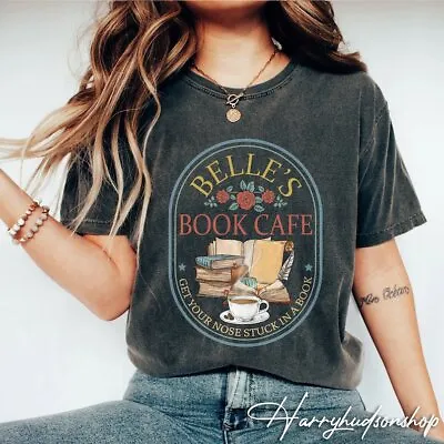 Buy Belle’s Book Cafe Shirt, Disney Princess Belle, Beauty And The Beast Tee,Gift • 44.24£