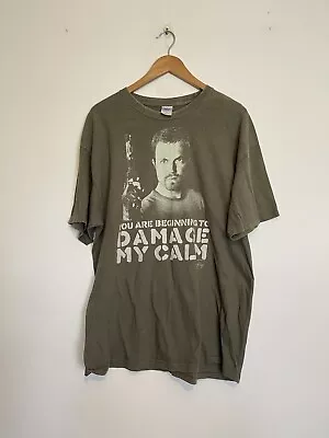 Buy Firefly 2011 TV Series T Shirt Mens Green You Are Beginning To Damage My Calm XL • 18£