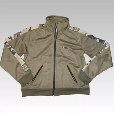 Buy Rules Camo Bomber Jacket Womens Size 12 Windbreaker Green Camouflage Streetwear • 28£