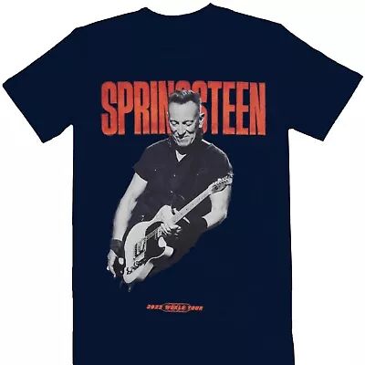 Buy Bruce Springsteen - World Tour 2023 Official Licensed Navy Blue T-Shirt • 19.99£