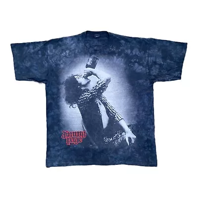 Buy Vintage 2005 Liquid Blue Led Zeppelin Jimmy Page Tie Dye Shirt Size XXL • 55.14£