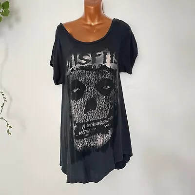 Buy House Of The Gods Buddhist Punk Y2K 2000s Misfits Skull T-Shirt Tee Size M 12 • 28£