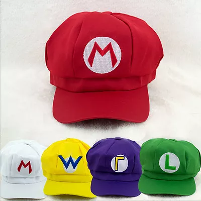 Buy Super Mario Brothers Hats Octagonal Caps Cosplay Custome Accessory Toy Game • 8.99£