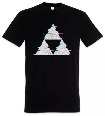Buy Triforce Glitch T-Shirt Symbol Sign Logo Zelda The Golden Power Hyrule Game • 21.54£