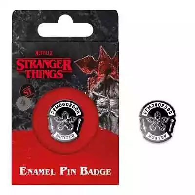Buy Stranger Things Demogorgon Hunter Enamel Pin Badge New 100% Official Merch • 5.50£