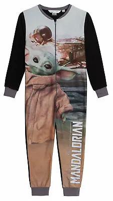 Buy The Mandalorian All In One Kids Baby Yoda Pyjamas Star Wars Boys Pjs Loungewear • 12.95£