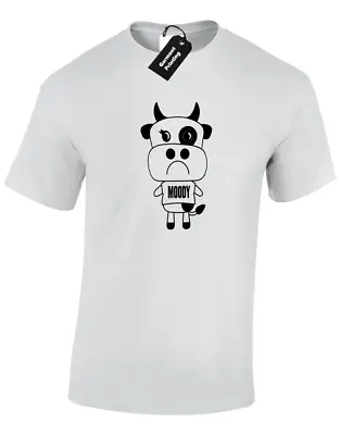 Buy Moody Cow Unisex T Shirt Funny Design Great Comedy Gift Present Idea S - 5xl • 8.99£