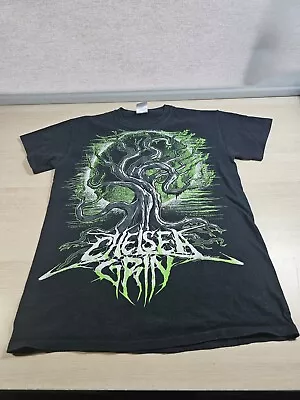 Buy Chelsea Grin Deathcore Band Metalcore Tree Print T-Shirt Black Size S Small • 19.99£
