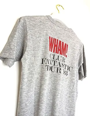 Buy George Michael Wham! Rare - Fantastic Tour 83 Unisex Grey T Shirt Retro Vintage • 180£