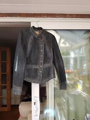 Buy Fat Face Military Style Denim Jacket, Steampunk (Size 10) FREE POSTAGE • 10£