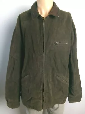 Buy Vintage Redwood Men`s Coat Brown Jacket Size-XXL Cotton Wool Leather Comfort • 45£