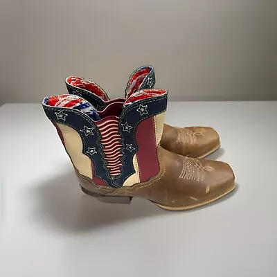 Buy Justin Gypsy Cowboy Boots - Chellie Patriotic Ankle -Women's Size 11B- STK#L9522 • 21.78£