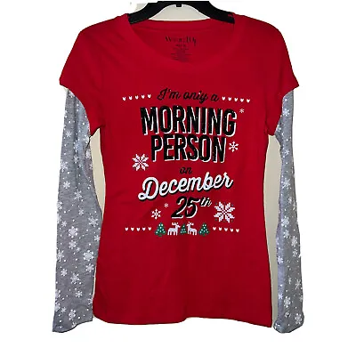 Buy Wound Up Holiday Ugly Sweater Girls/Lady Junior Sparkly Shirt Junior M (7-9) • 5.62£