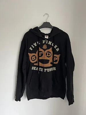 Buy Vintage Five Finger Death Punch Sweatshirt Zip Hoodie Men's Size Small Graphic • 24.95£