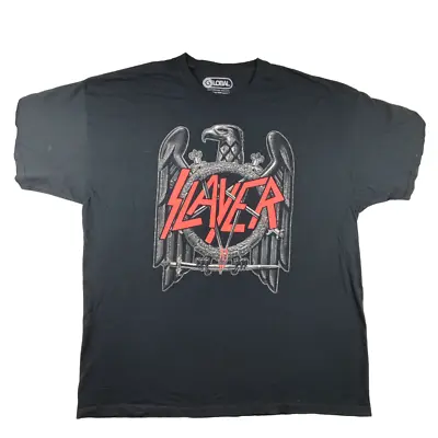 Buy Global Slayer 2021 T Shirt Size XXL 2XL Mens Navy Graphic Band Tee • 16.14£