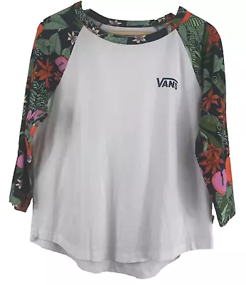 Buy Vans Womens 3/4 Sleeve T Shirt Size Large • 12.99£