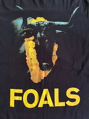 Buy FOALS 'Crew' T Shirt Black Bull Xxl 2xl Vampire Weekend Arctic Monkeys Editors • 22.50£