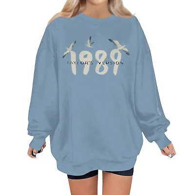 Buy Women Hooded Sweatshirt Pullover Tops Crewneck Hoodies Casual Loose Shirt Blouse • 18.99£