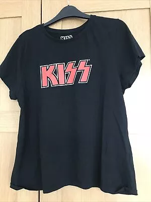 Buy KISS Black T-Shirt - . 2019 Under License Rights Official Rights Primark 14-16 • 4.99£