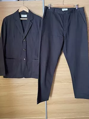 Buy Universal Works Black Twill Suit - London Jacket/Military Chino • 87£