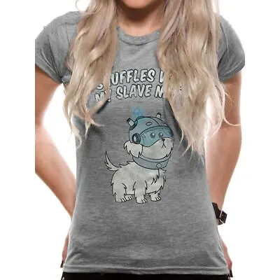 Buy Women's Rick And Morty Snuffles Grey Fitted T-Shirt - Snow Ball Dog Puppy • 9.95£